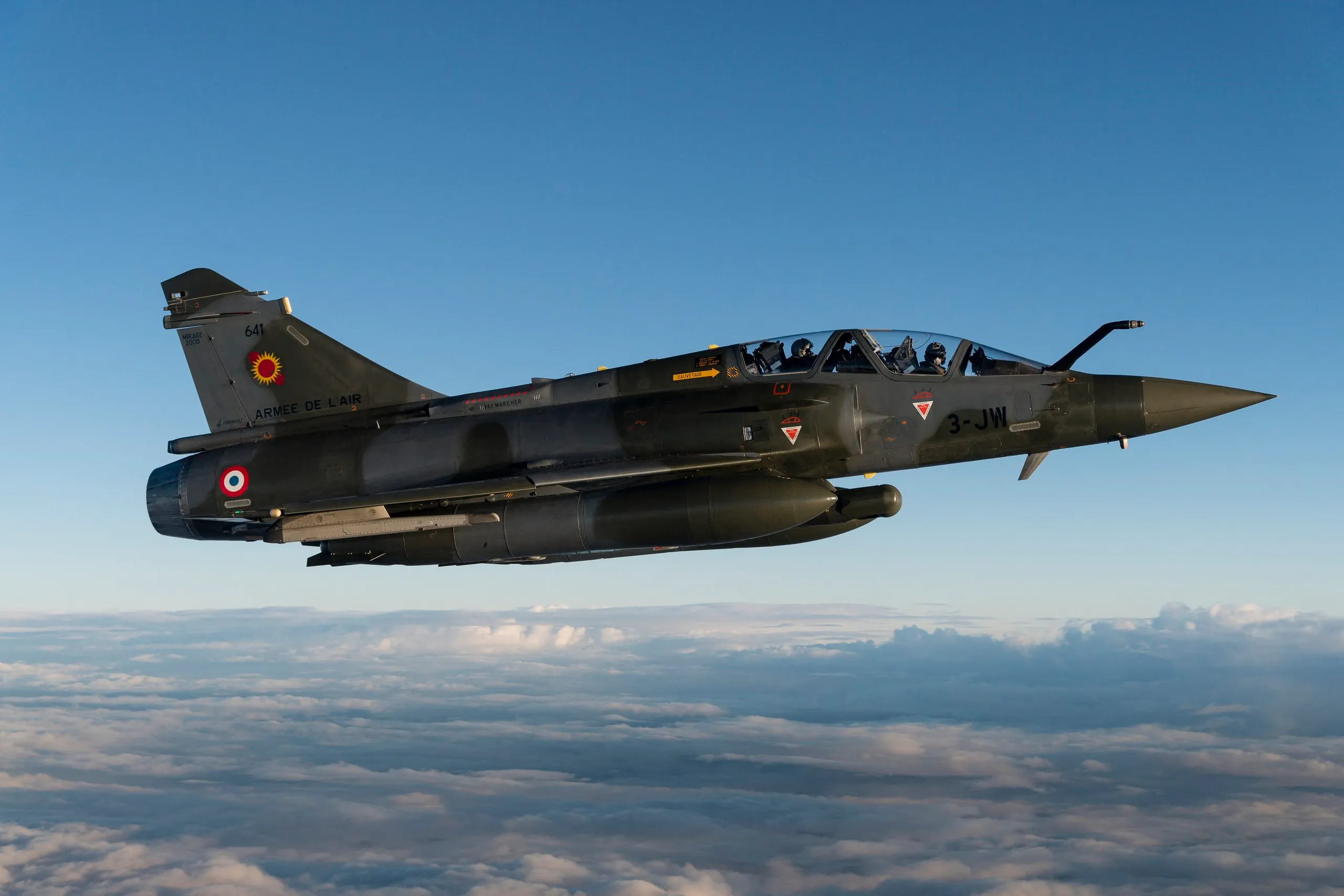 Tiêm kích Dassault Mirage 2000D thuộc căn cứ không quân Nancy-Ochey (BA133) của Pháp - Ảnh: AFP