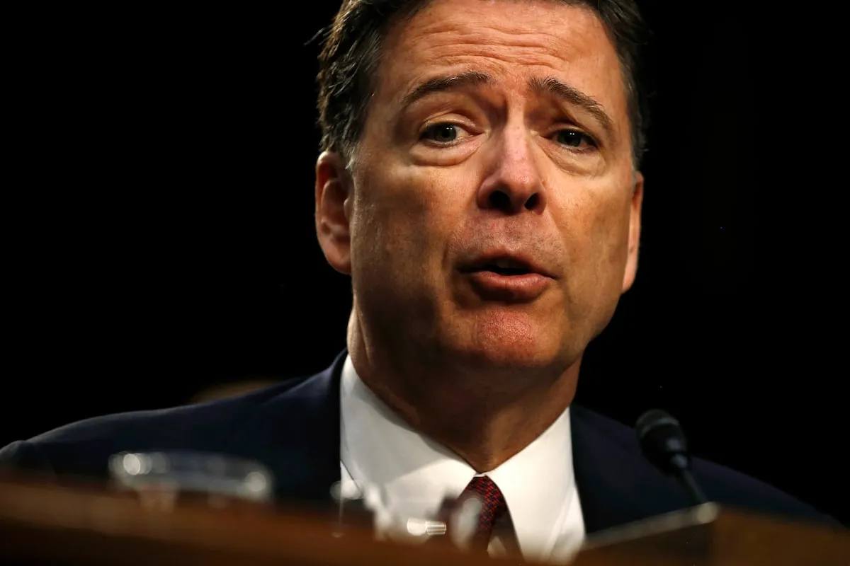 Cựu Giám đốc Cục Điều tra Liên bang Mỹ (FBI) James Comey - Ảnh: REUTERS
