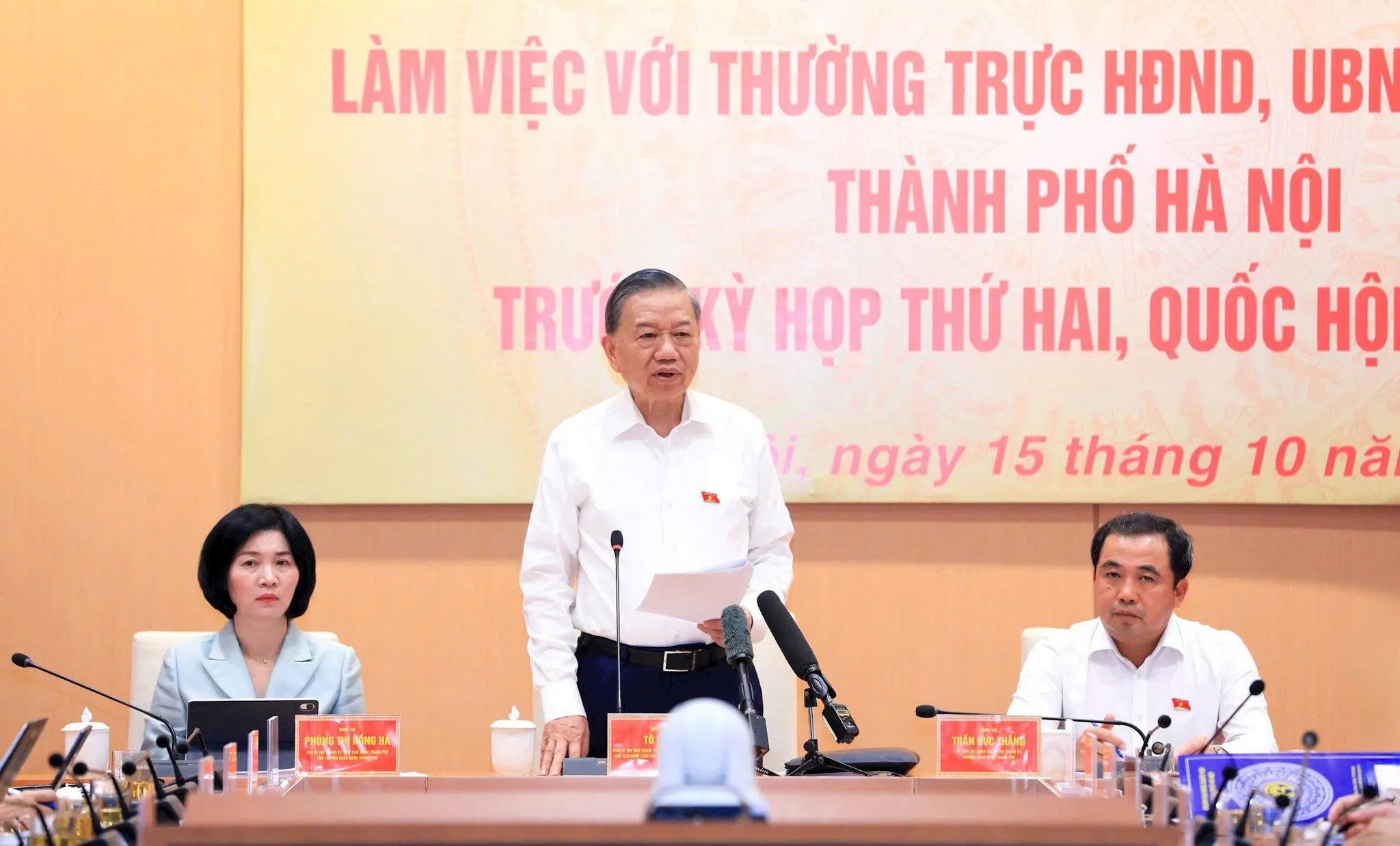 Tổng Bí thư, Chủ tịch nước Tô Lâm phát biểu tại buổi làm việc - Ảnh: QUANG THÁI