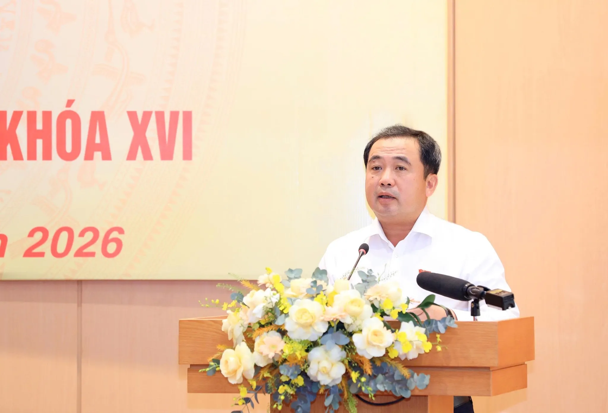 Bí thư Thành ủy Hà Nội Trần Đức Thắng - Ảnh: QUANG THÁI