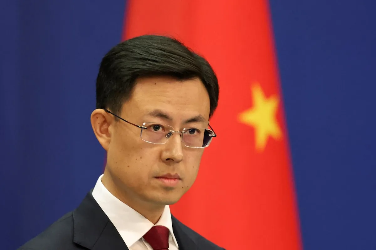 Người phát ngôn Bộ Ngoại giao Trung Quốc Quách Gia Côn - Ảnh: REUTERS