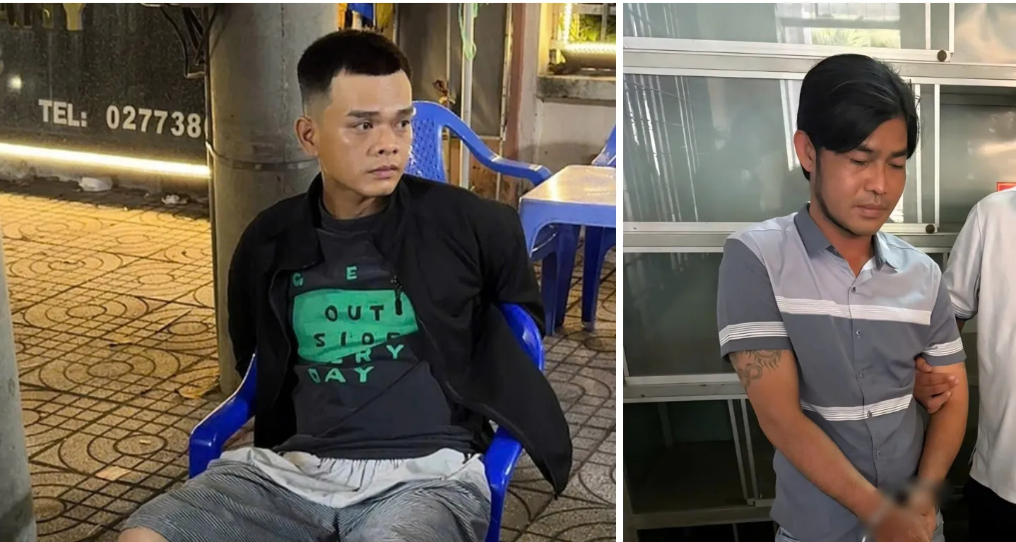 Các đối tượng trong đường dây tiền giả lúc bị bắt - Ảnh: Công an Cần Thơ