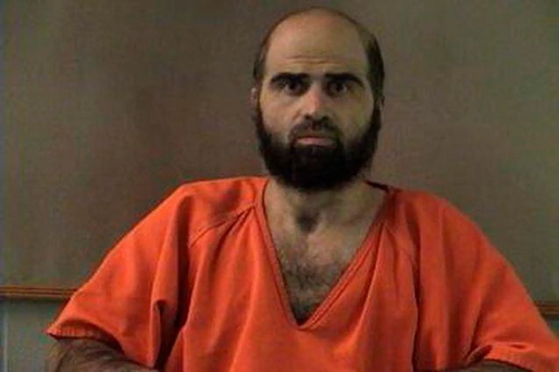 Chân dung Nidal Hasan, người bị kết án tử hình vì vụ xả súng khiến 13 người thiệt mạng và 31 người bị thương tại căn cứ Fort Hood, bang Texas (Mỹ), tháng 11-2009 - Ảnh: REUTERS