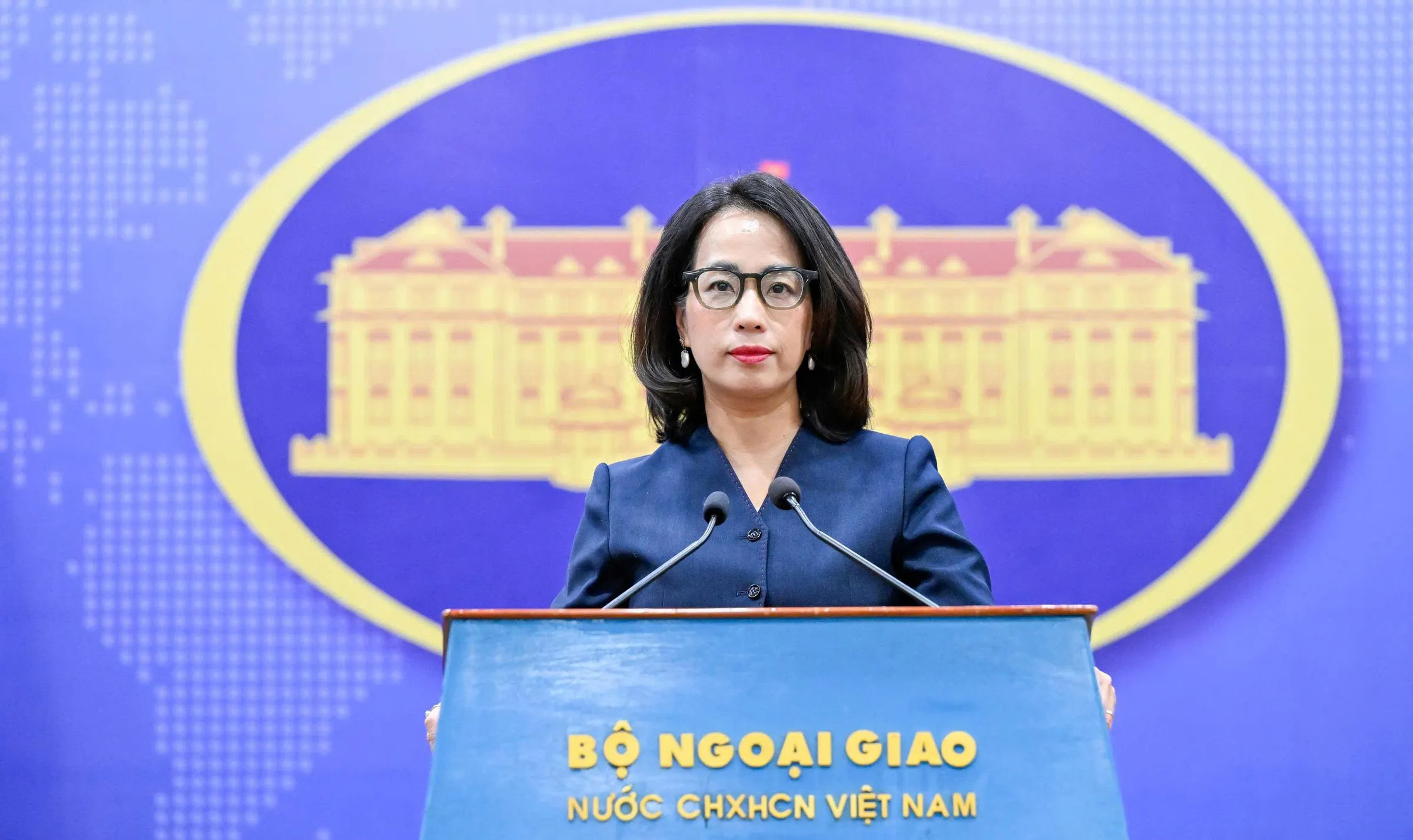 Người phát ngôn Bộ Ngoại giao Việt Nam Phạm Thu Hằng.