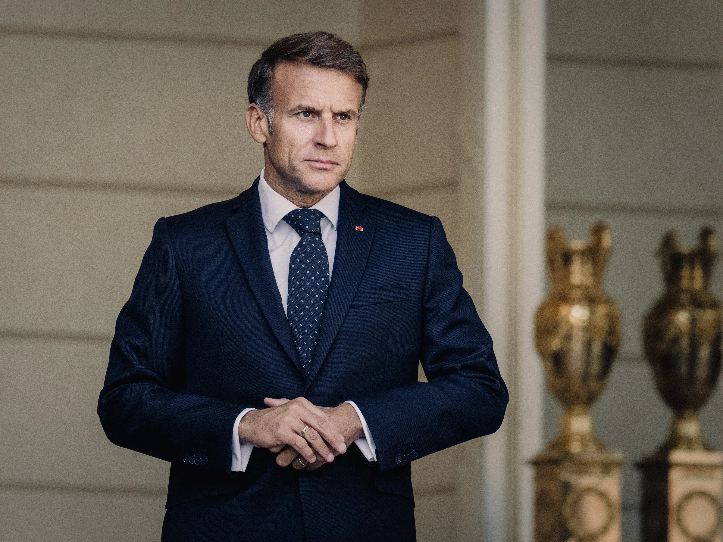 Tổng thống Pháp Emmanuel Macron tại Paris ngày 5/10.