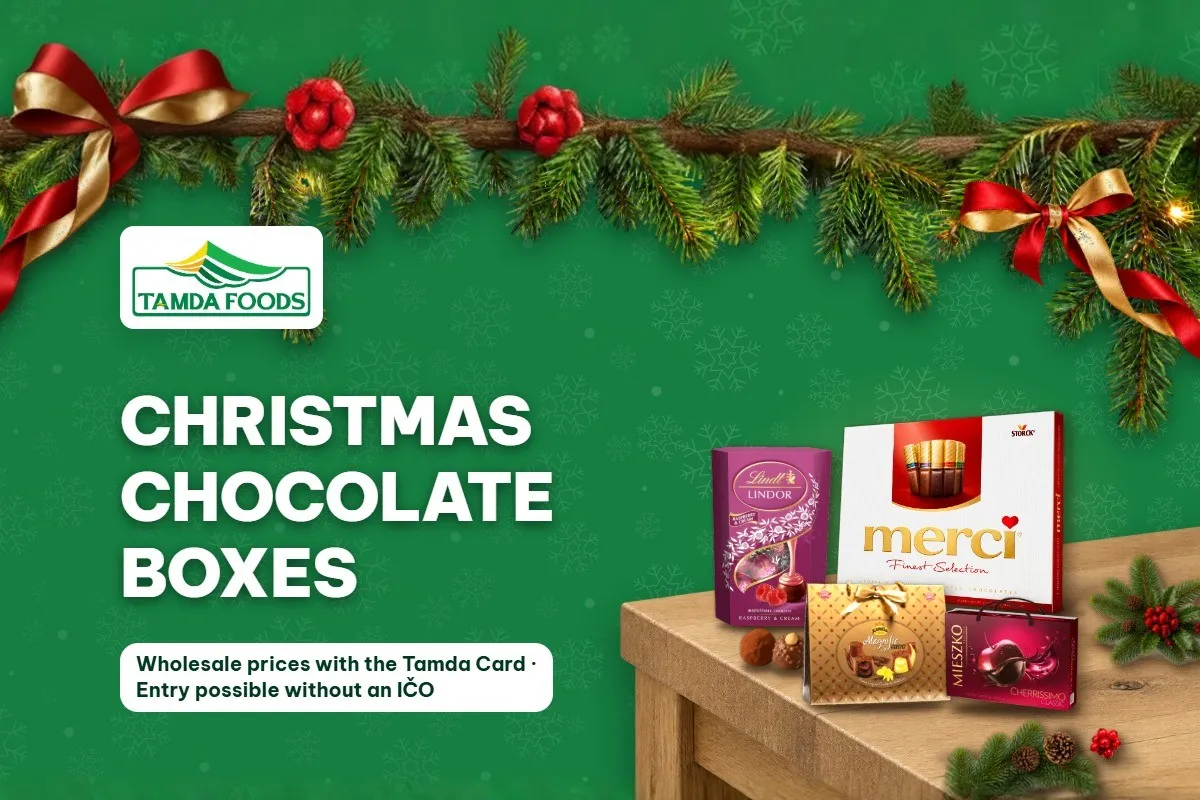 Christmas chocolate boxes at Tamda Foods