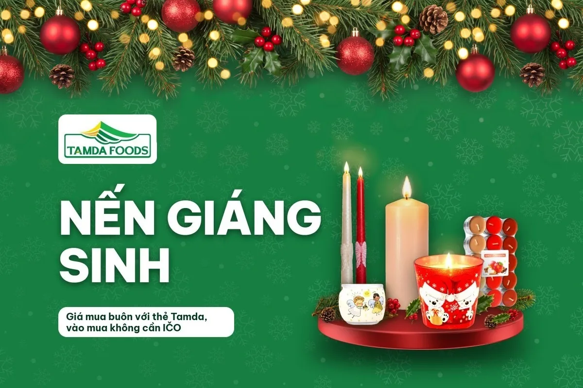 Nến Giáng Sinh tại Tamda Foods