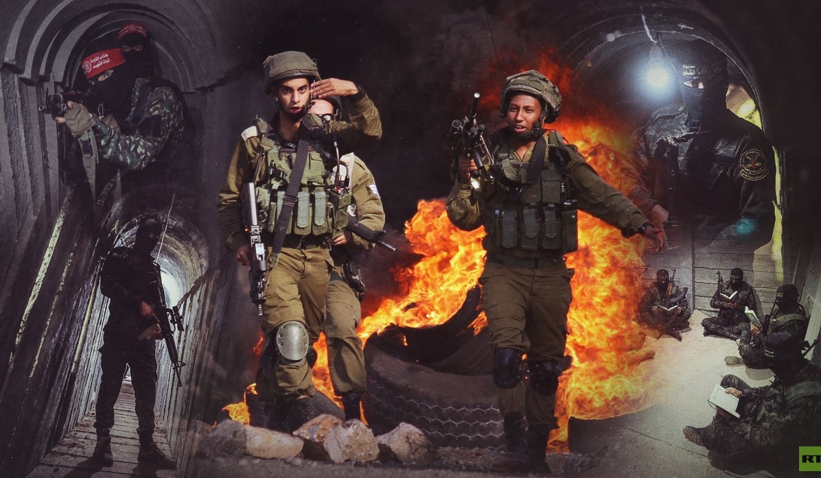 xung dot Israel Hamas, linh Israel, duong ham Hamas -rt.jpg